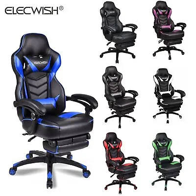 £116 • Buy Executive Gaming Chair Office Ergonomic Computer Desk Swivel Massage Recliner