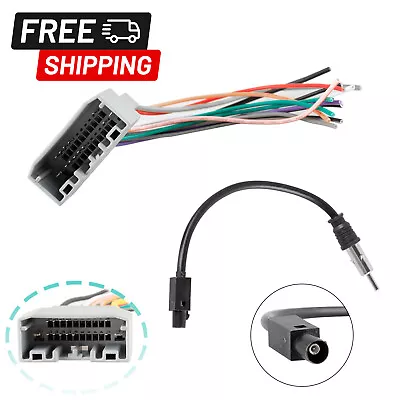 Car Stereo Radio Adapter Cable Wire Harness&Antenna For Jeep/Dodge Wrangler NEW • $7.29