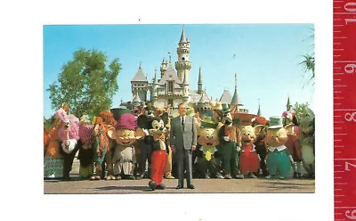 Vintage Post Card Disneyland Walt Disney And Mickey It All Started With A Mouse • $6