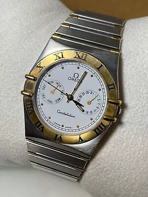 Omega Constellation Gold Steel Watch Ref 396/1080 Day Date. Box Papers Links. • $2550