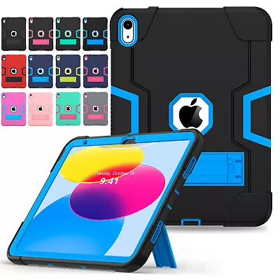 For IPad 10th Generation 10.9 2022 Heavy Duty Hybrid Rugged Case Kickstand Cover • $20.84