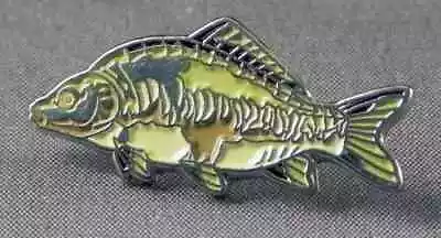 New Mirror Carp Fish Fishing Angling Fisherman Metal Enamel Pin Badge Tie Pin • £2.15