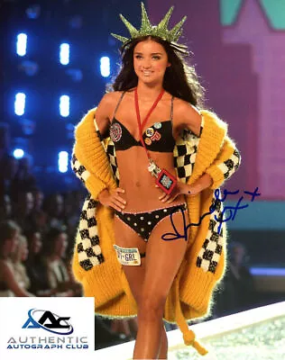 MIRANDA KERR AUTOGRAPH SIGNED 8x10 PHOTO VICTORIA SECRET SUPERMODEL COA • $80