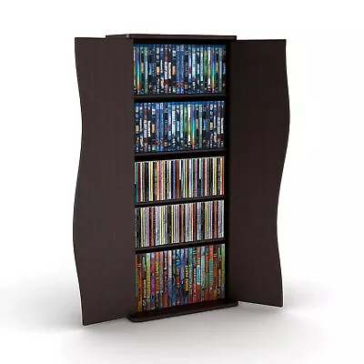 35  CD DVD Storage Shelf Rack Media Tower Shelves Video Game Organizer Cabinet • $79.61