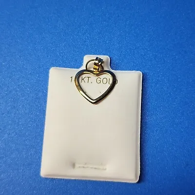 14K Yellow Gold Mom Heart Frame Necklace Pendant Bracelet Charm 14KY PDC Plumb • $54.98