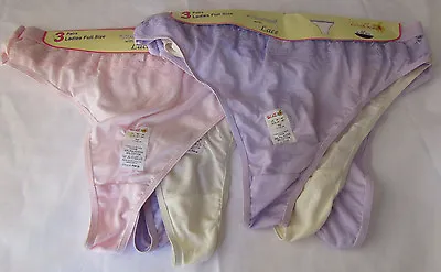 X3 Thongs By Wild Orchid Pastel Colours Assorted Patterns 12 14 16 18 20 C3 • £5.59