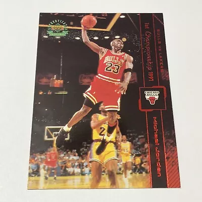 1999 Upper Deck Authenticated Michael Jordan Bulls '91 Champs Jumbo 512/1500 • $5