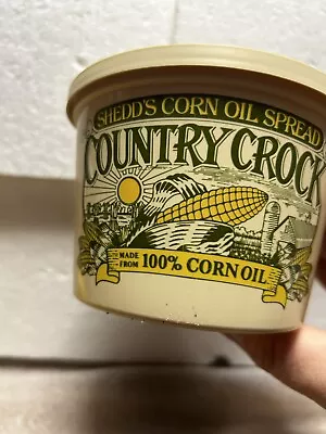 Shedd’s Corn Oil Spread Country Crock Container Vintage Farm Dairy Butter Milk  • $17.49