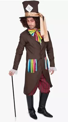 Men's Adult Medium Mad Hatter Karnival Costume NEW M Alice In Wonderland Fantasy • $19.99