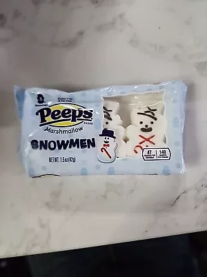 Peeps Marshmallow Snowmen 1.5oz 3 Per Pack 5/25 Holiday • $7.99