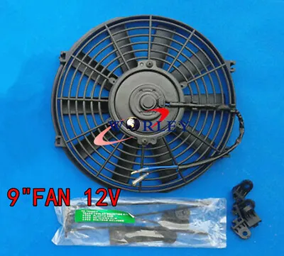 $41 • Buy 9  Inch Universal Slim Fan Electric Radiator Cooling Fan 12V + Mounting Kit