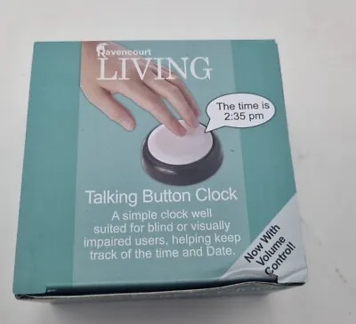 Ravencourt Living Talking Button Clock With Volume Control • £12.99