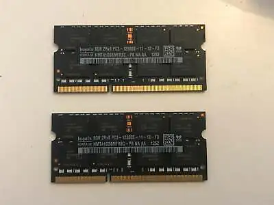 Hynix 16GB DDR3 PC3-12800S RAM 2x 8GB Memory Upgrade Kit HMT41GS6MFR8C-PB IMac / • £23.99