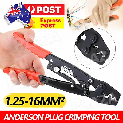 $17.35 • Buy 1.25-16mm² Wire Crimper Cable Crimping Plier Terminal Anderson Plug Crimp Tool