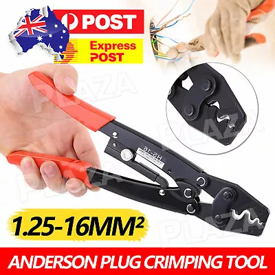 1.25-16mm² Wire Crimper Cable Crimping Plier Terminal Anderson Plug Crimp Tool • $17.95