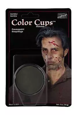 Mehron Color Cup Professional Quality Greasepaint/Carded .5oz Zombie • $7.15