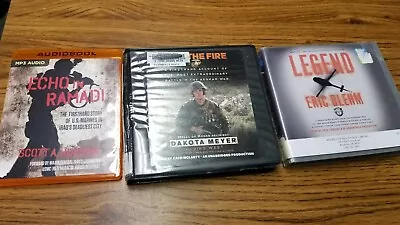 Echo In Ramadi + Into The Fire + Legend - Audiobook Audio Book Cd Cds Cd's MP3 • $30