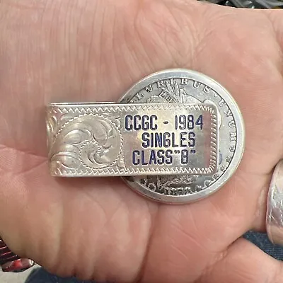 *RARE* 1878-CC Morgan Silver Dollar Sterling Money Clip - CCGC Singles Class “B” • $539.99
