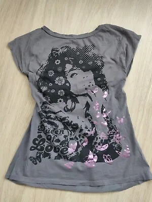 £15 • Buy Ladies Summer Queen Of Love Vintage T-shirt Size 14 Women V Back Festival 