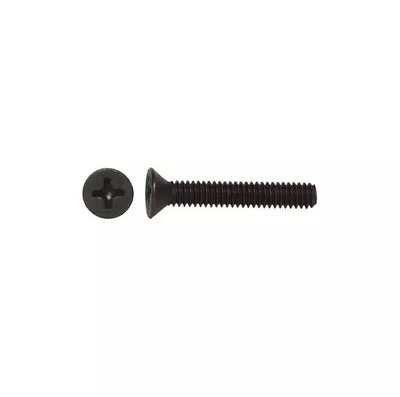 #8-32 X 1-1/4  Flat Head Phillips Machine Screws Black Oxide Steel • $9