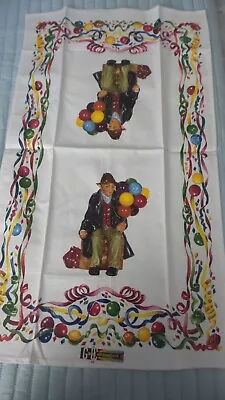 Vintage Cotton KITCHEN TOWEL Royal Doulton Balloon Man • $9.99