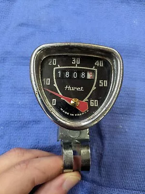 Vintage 1960's Huret France 60mph Bicycle Speedometer Head Unit • $20