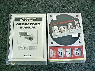 New In Package Haas HA5C Indexer Operating Manual • $39