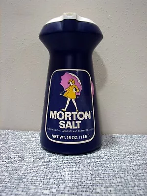 Vintage Morton Salt Company Blue Plastic Salt Shaker • $17.95