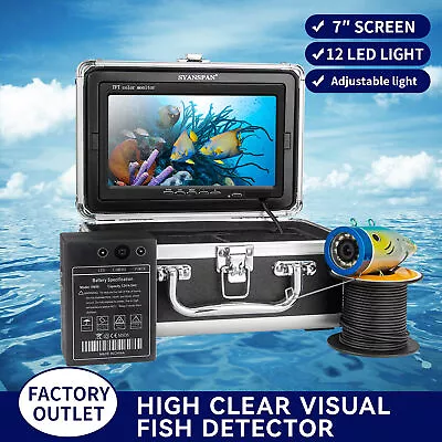 SYANSPAN 7'' Underwater Fishing Camera 1200TVL Portable Fish Finder Camera • $99.74