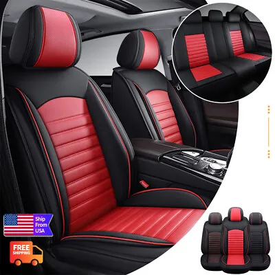 For Volkswagen Car 5 Seat Cover Full Set Luxury PU Leather Cushion Protector Pad • $199