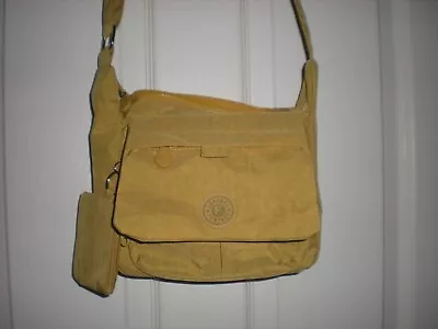 Fantasy Mustard Yellow Medium Cross Body Bag Multi Pockets. Adjustable Strap. • £7.99