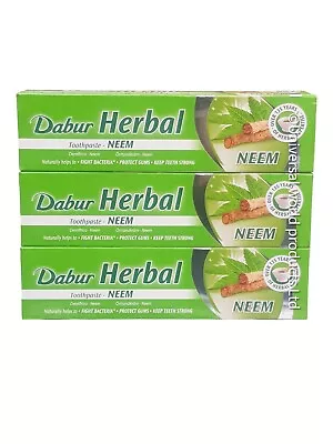 £14.99 • Buy 3 X Dabur Herbal Toothpaste - Neem