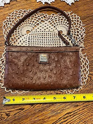 Dooney And Bourke Purse Brown Pebbled Leather Mini Barrel Shoulder Bag • $27.99