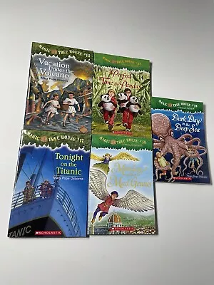 Magic Tree House Kids Chapter Books 1-5 Lot Paperback 13 17 38 39 48 • $6.11