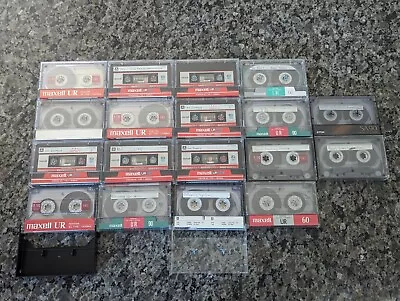 18 Maxwell Used UR Cassette Tapes. Lot Sold As Blank • $20