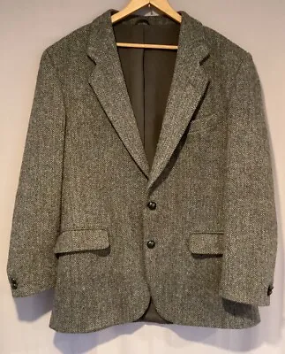 HARRIS TWEED_Casual Jacket_Handwoven In Outer Hebrides_100% Pure Wool_42R_Exc • $50