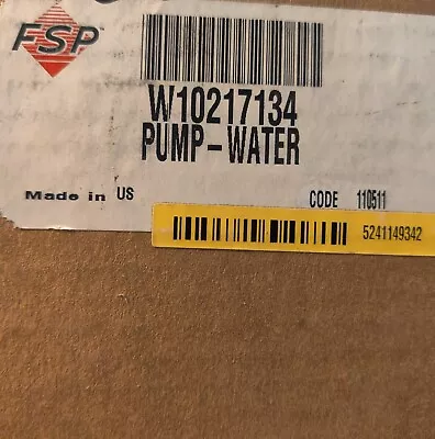 W10217134 OEM Whirlpool Washer Drain Pump • $74