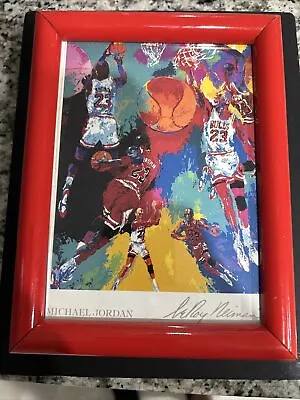 LeRoy Neiman  Michael Jordan  #23 FRAMED New Art Chicago Bulls Basketball • $5