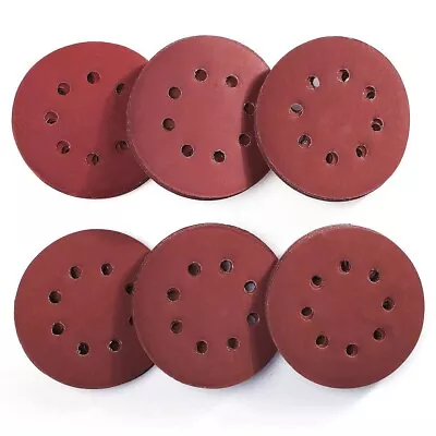 60x 5 Inch Sanding Discs 240-1000 Grit Hook Loop 8-Hole Orbital Sander Paper Pad • $17.19