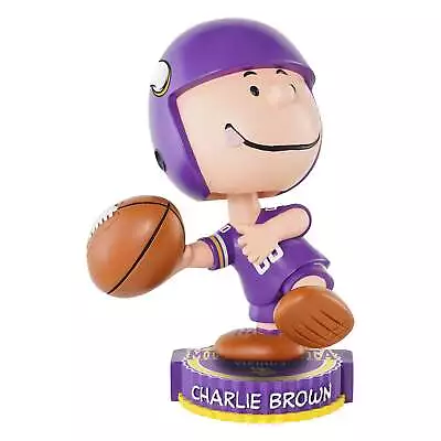 Charlie Brown Minnesota Vikings Peanuts Bighead Bobblehead NFL Football • $79.99