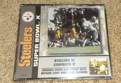 Pittsburgh Steelers Super Bowl X Original Radio Broadcast CD W/ Myron Cope NIP • $29.99