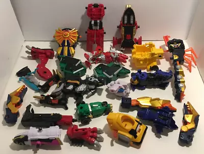 Vintage Mega Zord Mighty Morphin Power Rangers Lot Set Of 24 Parts & Pieces • $43.97