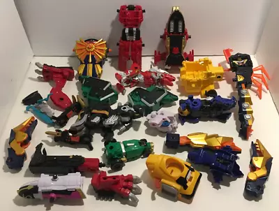 Vtg Mega Zord Mighty Morphin Power Rangers Lot Set Of 24 Parts / Pieces • $49.97