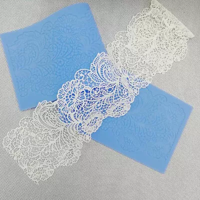 1Pc 40cm Flower Lace Mold Cake Border Decoration Tools Fondant Cake 3D Mo-Y5 • $7.71