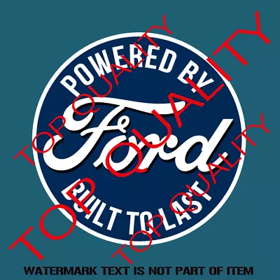 VINTAGE POWERED BY FORD Decal Sticker MOTORSPORT Hot Rod Rat Rod Stickers • $5.50