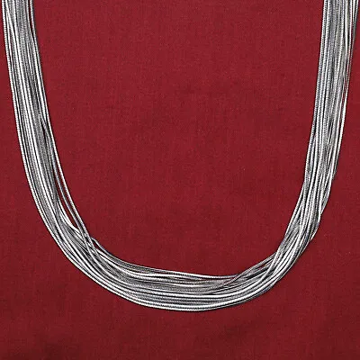 QVC Susan Graver Multi-Chain Liquid Necklace Pre-owned Jewelry • $1.83
