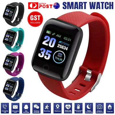 1/2x Sports Smart Watch Bracelet Heart Rate Blood Pressure Fitness Tracker • $10.04