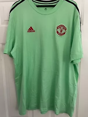 Manchester United Football Training T-Shirt 2021-2022 Mint Green Size 2XL Pre-Ow • $19.99