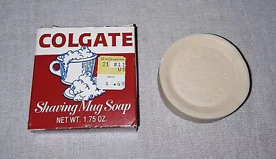 Vintage Colgate Shaving Mug Soap Unused With Box Nos • $14.99