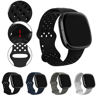 For Fitbit Versa 3 / 4 Silicone Wrist Strap Replacement Wristband Watch Band • $2.29